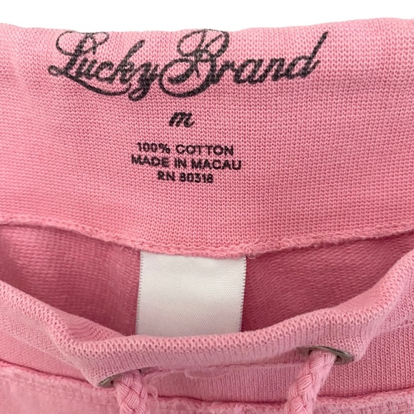 HTF: Lucky Brand ☘︎︎ Tattoo Skull Los Angeles Cropped Sweatpants ☘︎︎ Pink Ombre - Picture 11 of 17